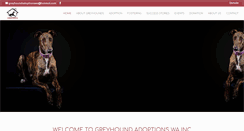 Desktop Screenshot of greyhoundadoptionswa.com.au